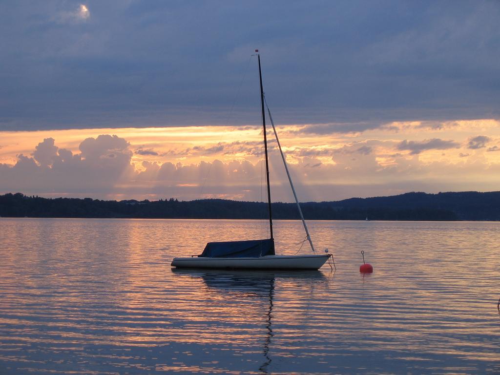 Landgasthof Drei Rosen Bernried am Starnberger See Bagian luar foto
